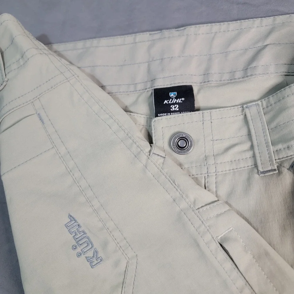 Kuhl Renegade Shorts Men's 34x9 Beige Hiking Outdoor Stretch Performance Cargo